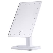 Led Lighted Makeup Mirror Adjustable Vanity Mirror Led Cosmetic Mirror Smart Touch Makeup Mirror With Light 20led Walmart Com Walmart Com