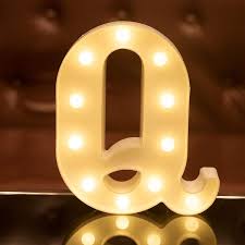 Every item on this page was chosen by a town & country editor. Buy Focux Led Letter Lights Alphabet Light Up Sign For Night Light Home Party Birthday Wedding Bar Decoration Q Online In Germany B07r54wxrc