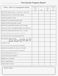 Mrs O S Kindergarten And Family Blog Report Card Skills Kindergarten Report Cards School Report Card Report Card Template