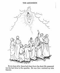 This free coloring page is based on the book of acts. Ascension Coloring Page Coloring Home