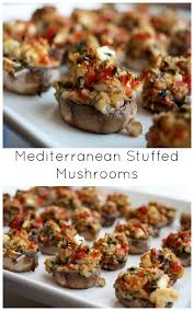Mediterranean Stuffed Mushrooms Recette Recettes De Cuisine Cuisine Et Boissons Et Nourriture