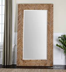 Mirror scrap (or oversized length mirror, 70×20). Oversized Dressing Leaner Large Wood Wall Floor Mirror Xl 74 Ebay