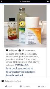 Starbucks Medicine Ball Tea Starbucks Recipes Medicinal Tea Juice Smoothie