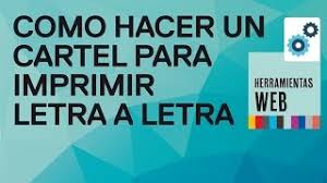 ¿necesitas realizar un cartel, una advertencia, determinado mensaje o simplemente contar con moldes para que los más pequeños aprendan? Como Hacer Un Cartel Para Imprimir Letra A Letra En Segundos Como Hacer Un Letrero Sin Programas Youtube