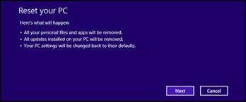 If you do not want to factory reset your pc but want to attempt to fix it, i may be able to assist you with this. Hp Pcs Resetting Your Pc To Resolve Problems Windows 8 Hp Customer Support