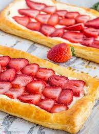 Strawberries And Cream Puff Pastry Delicious Quick And Fun Breakfast Recipe Puff Pastry Desserts Puff Pastry Cream Puffs Easter Food Appetizers