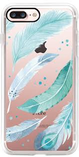 Casetify Iphone 7 Plus Case And Other Feather Fever Iphone Covers Blue Feathers By Four Wet Feet Studio Cas Iphone Phone Cases Phone Cases Cell Phone Cases