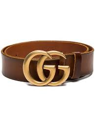 Gucci Brown Leather Gg Logo Belt Farfetch Brown Gucci Belt Gucci Belt Women Belt