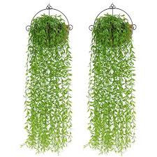 Huaesin pianta finta cadente 3.4 ft piante finte da esterno interno pianta rampicante finta per decorazioni balconi parete porta armadietto. Piante Artificiali Pendenti Al Miglior Prezzo