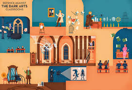Exploring Hogwarts On Behance Hogwarts Art Classroom Gryffindor Common Room