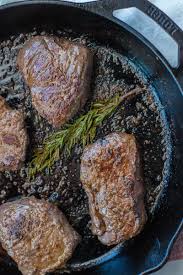 Carefully place the steaks in the hot pan and cook on the first side until enough of a crust has developed that the steaks no longer stick to the pan, about 1 minute. Easy Cast Iron Steak Fixed On Fresh