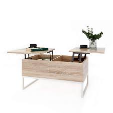4.7 out of 5 stars. Ease Lift Up Coffee Table With 2 Compartments Lift Function Lift Top Side Table With Storage Space Shelf Functional Design Coffee Table Height Adjustable For Office Kitchen Living Room Buy Online In Bahamas