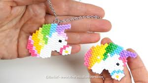 Diy Licorne Arc En Ciel A Tisser En Brick Stitch Avec Des Perles A Repasser Youtube Diy Licorne Licorne Arc En Ciel Perle A Repasser Modeles