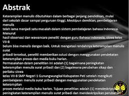 Pengertian media pembelajaran kata media berasal dari bahasa latin medius yang secara harfiah berarti tengah, perantara atau pengantar. Wenti Yulianingsih Peningkatan Keterampilan Menulis Surat Pribadi Dengan Pendekatan Keterampilan Proses Melalui Media Buku Harian Pada Siswa Ppt Download