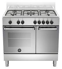 30 gorgeous grey and white kitchens that get their mix right. La Germania Amn9p5exv Americana Approach Kitchen Cm 90 X 60 Stainless Steel 5 Burners 1 Electric Oven Cabinet Vieffetrade