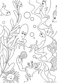 39+ underwater coloring pages for adults for printing and coloring. Under The Sea Coloring Pages Underwater Life Coloring4free Coloring4free Com