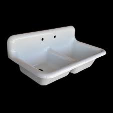 Vintage youngstown double bowl double drainboard porcelain sink. Double Basin High Back Farmhouse Style Sink Model Dbr4224 Nbi Drainboard Sinks Farmhouse Sink Sink Farmhouse Sink Kitchen