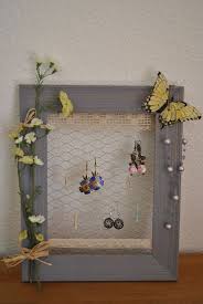 Cadre Porte Bijoux Fleur Bleue Mimicoklico Overblog Com Porte Bijoux Fleurs Bleues Photo De Bijoux