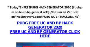 You pay nothing and generating your pubg mobile uc will be completed. Pubg Generator Uc