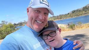 Mark Grant a loving father to autistic son Aidan, who has Down syndrome