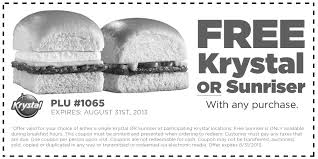 Pinned June 1st Free Burger Or Sunriser With Any Order At Krystal Coupon Via The Coupons App Coupon Apps Coupons Krystal
