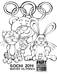 Pyeongchang 2018 winter olympics products: 2014 Winter Olympic Mascots Coloring Page Northern News