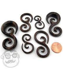 Sono Wood Vine Spirals Plugs Sizes Gauges 10g 00g New Etsy In 2021 Spiral Ear Hangers Gauges