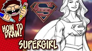 In today's art tutorial i'll be showing you how to draw supergirl. How To Draw Supergirl Cbs The Cw Tv Series Step By Step Tutorial Youtube