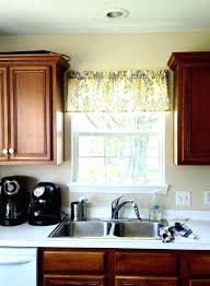 Traditional black and white valance on double wide window over kitchen sink. Small Bay Window Above Kitchen Sink Laptrinhx News
