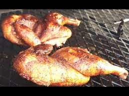 Smoked Chicken With An Apricot Glaze I Cooked This On My Offset Smoker Using Apricot Wood Bbq Chicken Grilling Recipes Barbecue Recipes