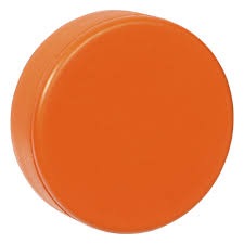 Show off your usa hockey fandom with this regulation size hockey puck featuring logos on both sides. Regulation Size Soft Foam Hockey Puck Orange Hockey Pucks
