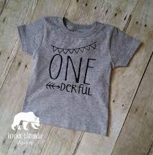 One Year Old Grey T Shirt One Derful Graphic Baby Tee Birthday Grey Birthday T Shirt 1st Birthday Girl 1st Birthday Boy 1 Smash Cake Baby Rompertjes Rompertjes Baby S