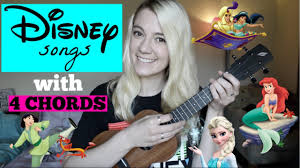 Memorize essential major, minor, and 7th chords. 4 Basic Chords Disney Songs On Ukulele Mashup Youtube