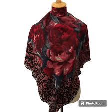 Emanuel Ungaro Floral Wool Scarf Muffler Neckwear V2093 Gloves Scarves