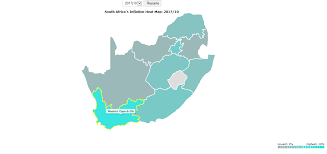 Map of south africa provinces. Inflation Heat Map South African Market Insights