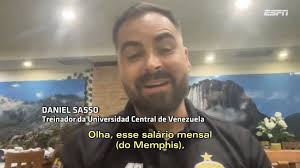 Daniel Sasso, técnico da Universidad Central-VEN, sobre o salário de 3  milhões de Memphis Depay: "Com esse salário posso te dizer que pagaria  tranquilamente vários meses de toda a nossa equipe. Obviamente