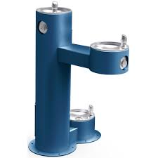 Corporate manufacturing divisions {{ mgilink.name }} {{ sublink.name }}. Elkay Lk4420dbblu Bi Level Outdoor Drinking Fountain W Pet Fountain Non Refrigerated Blue