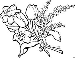 Schoener Blumenstrauss Ausmalbild Malvorlage Blumen