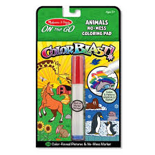 On The Go Colorblast No Mess Coloring Pad Animals Melissa And Doug Animal Coloring Books Marker Storage Coloring Books
