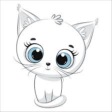 Cute Kitten Clipart Pet Illustration Png Eps Jpg Kids Clipart In 2021 Baby Animal Drawings Kitten Drawing Clip Art
