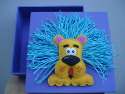 Cajita De Leon Con Foami De Pelitos Bella Jungle Animals Animals Jungle
