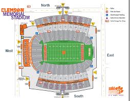 clemson stadium map map 2018