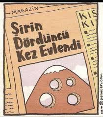 Sirin Dorduncu Kez Evlendi Komik Seyler Komik Karikatur