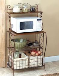 Maybe you would like to learn more about one of these? Kitchen Storage Bakers Rack Metal Rack 2 Basket Shelves Rustic Wooden Microwave Muebles De Cocinas Pequenas Muebles De Cocina Soporte De Microondas