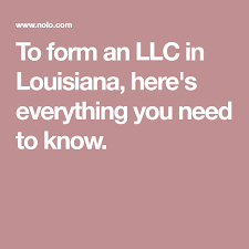 How To Form An Llc In Louisiana Llc Missouri Form