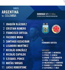 Hernán de la fuente, nehuén pérez, facundo medina y claudio bravo; Resumen Argentina Vs Colombia Sub 23 Seleccion Argentina Supero A Los Colombianos En Partido Amistoso Sudamericano Previo Al Preolimpico Tokio 2020 Resultado Goles Mejores Jugadas Youtube La Republica