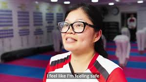 Aaron Leith in the High Jump Kick event at the 2023 Seongnam World  Taekwondo Hanmadang