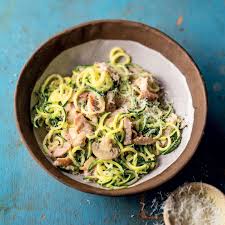 Baby Marrow Spaghetti With Ham And Mushrooms Woolworths Taste Recipe Recipes Delicious Healthy Recipes Stuffed Mushrooms