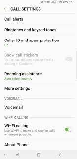 I did not see a place to enable wifi calling. S9 Dual Sim Hybrid Sim Page 4 Samsung Community