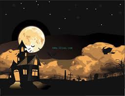 Cara melukis pantai di malam hari dan bulan menggunakan akrilik di atas kanvas. Gambar Pemandangan Malam Bulan Purnama